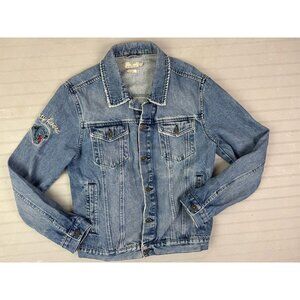 TopMan Size L Mens Denim Jean Jacket Med Wash